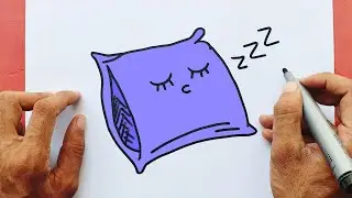How to Draw a Pillow easy step by step Drawing Tutorial