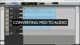 How To Pro Tools - Convert Midi to Audio