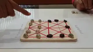 Alquerque Level 1 - Ancient war strategy Game, World Traditional games