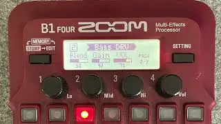 User Patch ZOOM B1 FOUR  Bass DRV clean Sansamp BDDI emulation