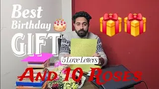Writing love letters to my Girlfriend. Best birthday present. 🎂🎁