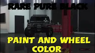 GTA 5- Rare Chase Mission Vehicle Pure Black Paint and Wheel Colored Patriot