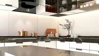 Light. Texture. Space. | 3D Kitchen Visualization in Motion.