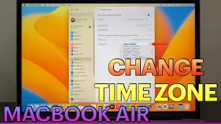 How to Change Time Zone on MACBOOK AIR