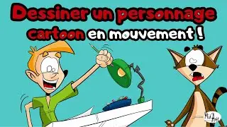 Apprendre à dessiner un personnage cartoon en mouvement (méthode simple et efficace)