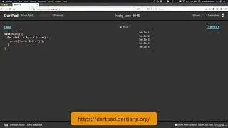 007 Introduction to Dartpad | How to Use Dartpad