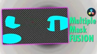 How to add Multiple Mask in DaVinci Fusion | DaVinci Resolve 17 | Snippet #16