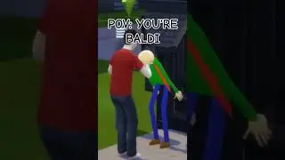 POV: YOU'RE BALDI #sims4 #baldisbasics #baldi #null #memes #shorts