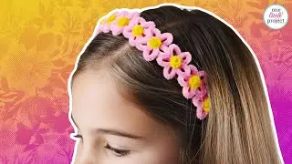 Pipe Cleaner Flower Headband - Cute and Easy DIY Hair Bands!