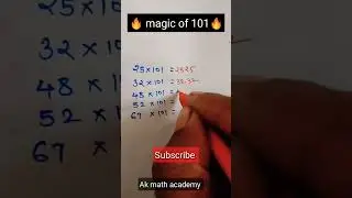 #magic #101 #math #tricks #new #viral #shorts #short #shortsfeed #shortfeed #trending #ak #yt