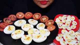 ASMR 😱 20 EGGS EATING CHALLENGE