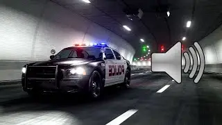 Police Siren In Tunnel Sound Effect