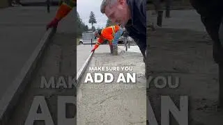 Pouring concrete in cold weather #concrete #construction #landscaping