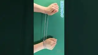 【簡単あやとり遊び】腕抜きマジック💡How to Play Cat&rsquo;s Cradle l String game✨#手品#魔術#마술#실뜨기#실빼기#簡単#あやとり#knot#作り方