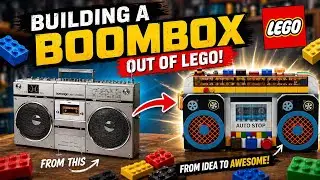 Vintage Toy Boombox Playset Unboxing, Satisfying Construction