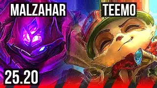 MALZAHAR vs TEEMO (TOP) | NA Master | 25.20