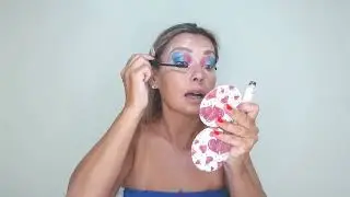 80s retro colorful makeup look