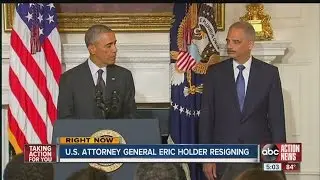 Justice Department: US Attorney General Eric Holder to resign