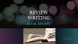 Review Writing Session 2 Book Review, The Structure Of A Book Review