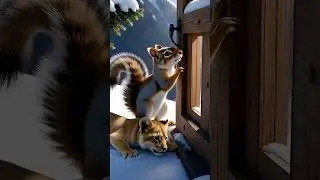 HeartTouch Animals | A Squirrel Saved a Freezing Lion Cub 🐿️🦁 | Heart Touching Rescue Story
