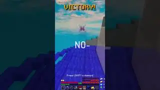 The Easiest Final Kill In Bedwars #shorts