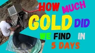 Gold Take from 5 Days at Alabama Gold Camp