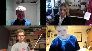 Book 6 - 7 Suzuki Violin Group with Kate Conway on Zoom, 2.12.20