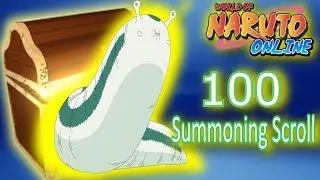 Naruto Online: 100 Summoning Scroll Card Flip