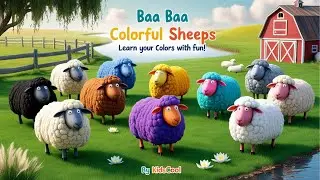 Baa Baa Colorful Sheeps: A Fun Way to Learn Colors | Educational Rhymes for Kids by KidsCool