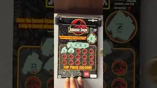 🦖$5 Jurassic Park🦖 from #mdlottery #scratchofftickets #scratchers #lottery #asmr #scratch #lotto