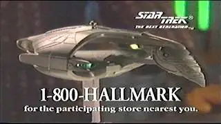 Реклама рождественской игрушки Hallmark Romulan Warbird из Star Trek (1995)