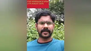 List of government universities where PhD admission is open (7 th August 2020)
