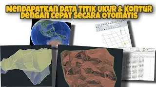 Membuat kontur beserta data titik ukur dengan Google Earth, Global Mapper, Excel & Autocad Civil 3d