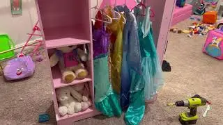 Xilingol Kids Armoire with Jewelry Cabinet – Dress Up Storage with Mirror and Shelves