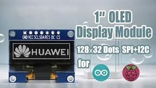 Serial SPI I2C White 1 inch Arduino,Raspberry Pi OLED Display Module 128x32