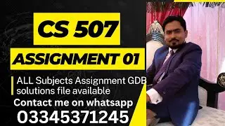 CS 507 Assignment Fall 2023