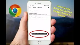 How to Enable Developer Option In Google Chrome on Android