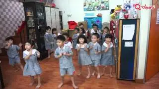 Q-dees Len Sen's Student practicing Indian Dance for Deepavali