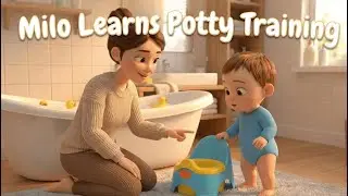Merri TV - Milo Learns Potty Training | No More Diapers 🚽✨ #pottytrain #pottytrainingjourney