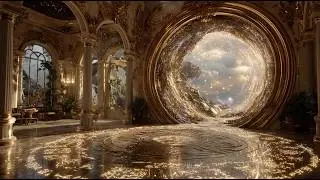 Inside a Golden Heavenly AI Mansion 🌟 Neoclassical Palace Tour 4K