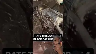 THE CRAZIEST AIR JORDAN 4 BLACK CAT 🐈&zwj;⬛ CUSTOM 😳😳😳