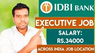 IDBI Bank | Executive Job | Across India Location | Direct Bank Job | Graduate | #Employmentguruji