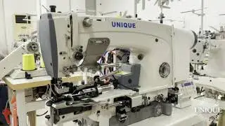 Hemming machine for trouser bottoms and sleeves (Lockstitch and chainstitch in one machine)