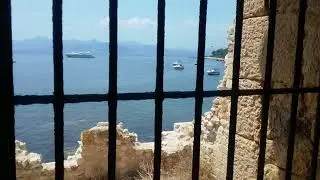 Fort ruins on St Honorat