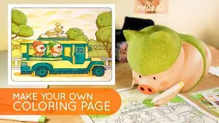 How To Make A Coloring Page in Photoshop (And Paint Tool Sai)