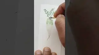 Hand painted watercolor Radish | Easy painting of a root vegetable #watercolorpainting #handpainted