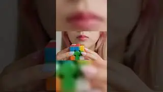 ASMR Mochi Rubiks Cube Bite #asmr  #mukbang
