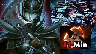 Insane 11Mins Battle Fury Phantom Assassin (40Kills 1000GPM 1500XPM) Nonstop One Shot Dagger Dota 2