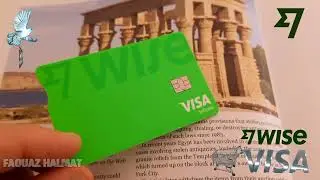 شكل بطاقة فيزا  Wise البطاقة الخضراء والبيضاء  Carte visa Wise format carte verte et blanche