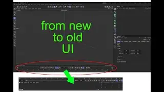 New layout user interface to Old layout user interface of Cinema 4D